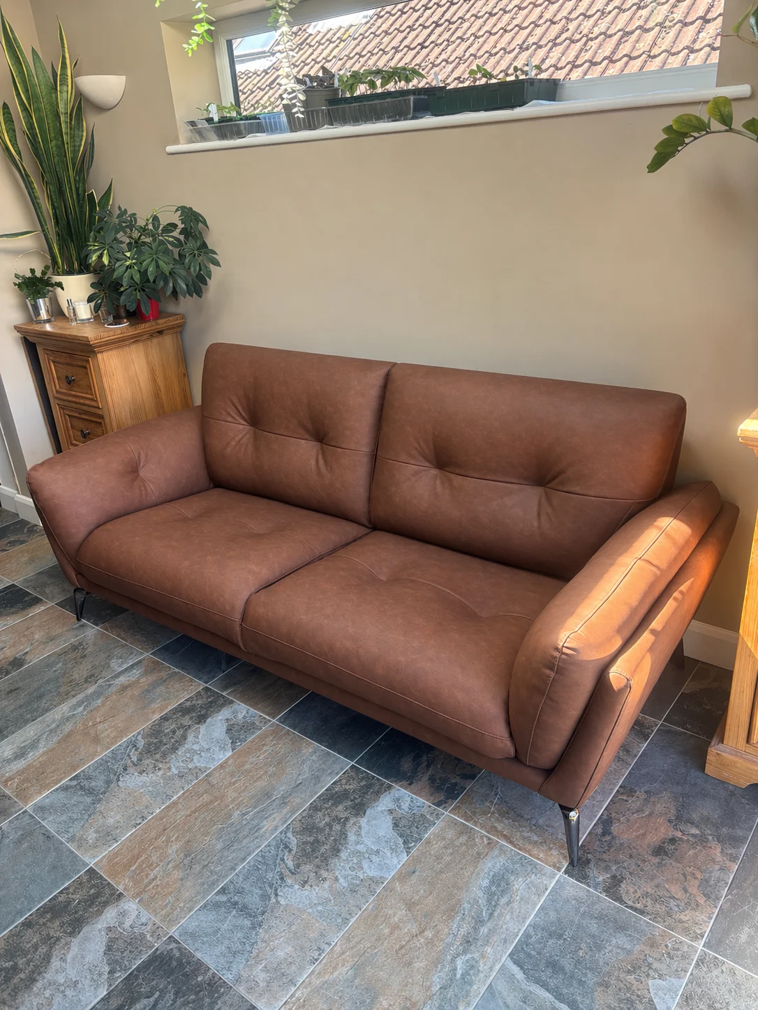 Reupholstered interior chair showcasing Joyce Upholstery craftsmanship